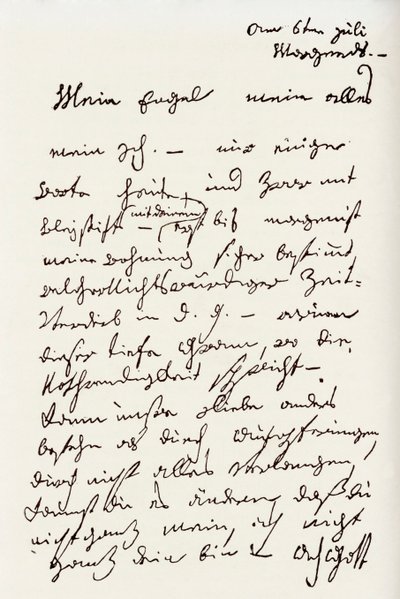 Letter from Beethoven to 